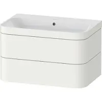 Duravit Waschtischunterbau HAPPY D.2 PLUS 775x490mm m UB o Hahnloch weiß supermatt ohne Hahnloch weiß supermatt