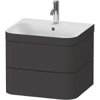 Duravit Möbelwaschtisch-Unterschrank Happy D.2 Plus 57,5x49cm, o. HL, Tau matt, 2 Schubk.
