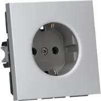 JUNG AL 1520, CEE 7/3, Aluminium, Aluminium, 250 V, 16 A, 70 mm