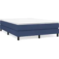 vidaXL Boxspringbettgestell Blau 180x200 cm Stoff