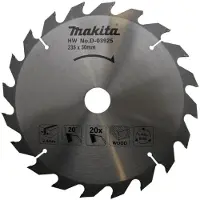 Makita Schneideblatt für Kreissäge - - D-03925 - Ø 235 mm - 20 Zähne ATB - Bohrung 30 mm