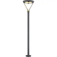Globo Lighting Solarleuchte DH 31x204,70 cm grau Solarlampe