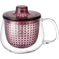 Kinto UNITEA Unimug - Becher mit Teesieb 350 ml Weinrot