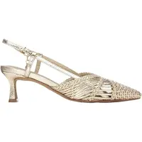 Xti für Damen. 14530101-ORO Schuhe 145301 gold (38), 5 bis 8 cm, Schnalle, Lässig, Party
