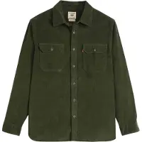Levi's für Herren. 19573-0277 Jackson Worker Überhemd dunkelgrün (XL), Lässig, Baumwolle, Langarm