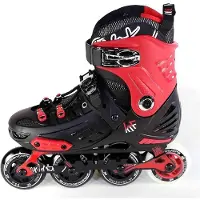 KRF Freeskate First Junior Inline-skates Rot,Schwarz EU 28-31 Jungen,Mädchen Rot,Schwarz EU 28-31