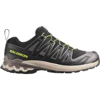 Salomon Trailrunningschuh "XA PRO 3D V9", Herren, Gr. 42, schwarz (schwarz, schwarz gull gray, acid lime), Synthetik, Textil, Schuhe Trailrunningschuh, für mehr Grip