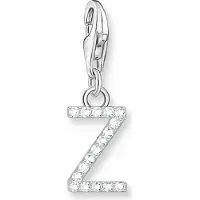 Thomas Sabo Charm-Anhänger Buchstabe Z mit Weissen Steinen Silber