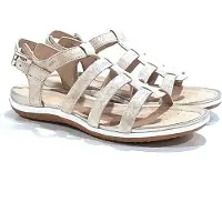 Geox SAND.VEGA, Sandaletten in Gold für Damen, Größe 39