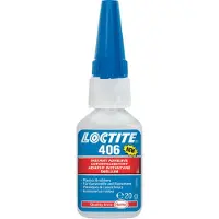Loctite 406 Sofortklebstoff Kunststoffe und Elastomere niedrige Viskosität 20g - farblos