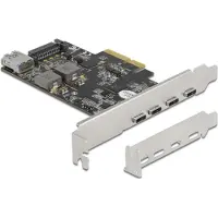 DeLOCK PCI Express x4 Karte zu 4 x USB Type-C + 1 x USB Typ-A
