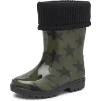 Gevavi Gummistiefel Kinder Star PVC Grün-Schuhgröße 30