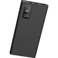 Platinet power bank 10000mAh PD QC LED, black