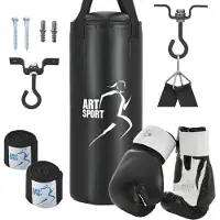 Juskys Boxsack-Set - 10kg - Kunstleder