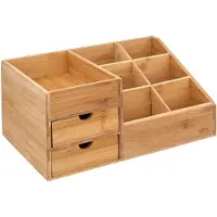 5 Five Organizer mit 2 Schubladen und 6 Fächern aus Bambus