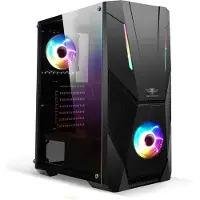 SPIRIT OF GAMER Boitier Moyen Tour Atx Rogue V RGB Avec Panneau Vitré (Noir)