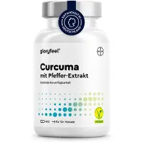 Gloryfeel Curcuma 400 Kapseln - Original indisches Kurkumapulver 700mg/Kapsel, Curcumin & Piperin 328 g