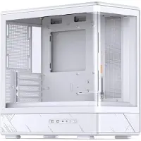 Jonsbo D200 Midi-Tower, mATX, Tempered Glass, Mini Temp Display - weiss