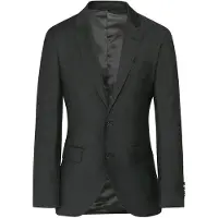 Hackett für Herren. HM441678 Amerikanischer Blazer aus unifarbener dunkelgrauer Wolle (38/32), Lässig, Klassisch