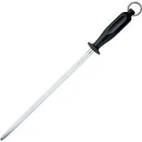 Victorinox Erwachsene Schärfen Metzgerstahl 30 cm rund Nylongriff Schustermesser, weiss