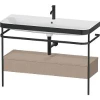 Duravit Möbelwaschtisch-Kombi Happy D.2 Plus 117,5x49cm, m Konso, 1 Lad, 1 HL, lei