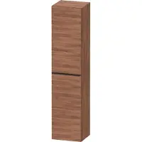 Duravit Hochschrank D-Neo 40x36cm, 1 Tür, 5 Bö, An L, sw/Nuss Nat