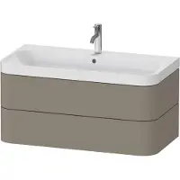 Duravit Möbelwaschtisch Happy D.2 Plus 97,5x49cm, 1 HL, st-g s-matt, 2 Schubk.