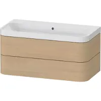 Duravit Möbelwaschtisch Happy D.2 Plus 97,5x49cm, o. HL, Medit. Ei, 2 Schubk.