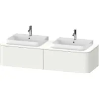 Duravit Waschtischunterschrank Happy D.2 Plus 160x55cm, 2 AZ, f AWT, B beids., we matt