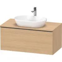 Duravit D-Neo Konsolenwaschtischunterbau wandhängend, 1000x459x550mm, 1 Auszug, mit Griff Diamantschwarz, DE49480BD300000