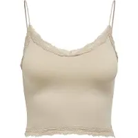 ONLY T-Shirt "T-Shirt ONLVICKY LACE SEAMLESS CROPPED TOP 1er Pack"