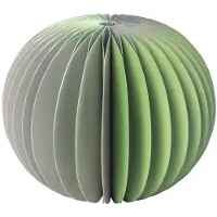 REMEMBER Papiervase Yuki - Sage - 18 cm (h). Durchmesser Ø 24 cm
