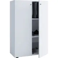 VCM Büroschrank mit 3 Fächern | moderner Aktenschrank mit Drehtüren | Maße ca. B. 70 x H. 110 x T. 40 cm – Lona 3-Fach