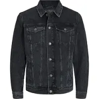 Jack & Jones 12223613_2103_XL, Uni, Erwachsener, Kleidungsknopf, Baumwolle, Schwarz