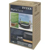 Intex 28537 Spa Abdeckung Energy effizient achteckig 218x71cm 6 Personen PureSpa
