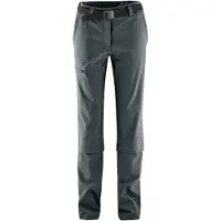 Maier Sports Hose elastsch schnelltrocknen Arolla Zip Off, Farbe:Graphite Größe:17