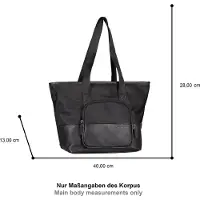 Tom Tailor Shopper "Viene" fein genarbtes Lederimitat trifft auf leichtes Nylon mit feinem Logo