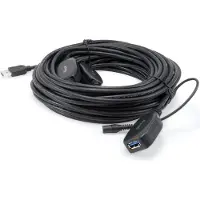 Equip 133348, 15 m, USB A, USB A, USB 3.2 Gen 1 (3.1 Gen 1), 5 Gbit/s, Schwarz