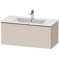 Duravit D-Neo Waschtischunterbau wandhängend, 1010x440x462mm, 1 Auszug, mit Griff Edelstahl gebürstet, DE4263070910000