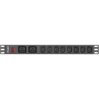 Lanberg PDU Steckdosenleiste 10 Steckdosen 2.0m (PDU-02I1908I-0200-C20-BK)