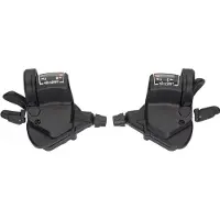 Microshift MTB Thumb-Taps Schalthebel Paar Shimano 3x9-fach schwarz 2022 Schalthebel
