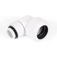 Alphacool ANS Eiszapfen 16mm HardTube Anschraubt??lle 90?? drehbar G1/4 - White