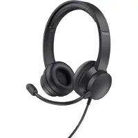Trust HS-201, Kabelgebunden, Büro/Callcenter, 147 g, Kopfhörer, Schwarz