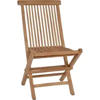 MiaMöbel Gartenstuhl 47x89x55 cm Gartenmöbel Outdoor Modern Massivholz Teak Honig