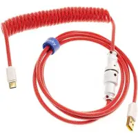 Ducky Premicord, 1,8 m, USB A, USB C, Pink