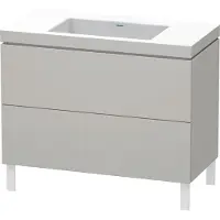 Duravit Waschtischunterschrank c-bonded L-Cube 100x48cm, o HL, bg ma, 2 Ausz., steh.