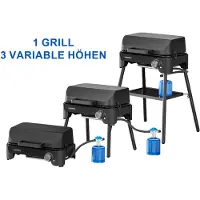 Campingaz 2201110, 2400 W, Grill, Gas, 175 g/h, Piezo, Edelstahl-Brennersystem