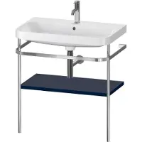Duravit Möbelwaschtisch-Kombi Happy D.2 Plus 77,5x49cm, 1 HL, blau s-matt, m Konsole