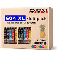 OBV Kompatible Druckerpatronen 604XL für Epson, 10er Pack