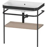 Duravit HP4737N7575 Metallk. mit Happy D.2 Plus bodenst.